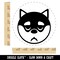 Husky Dog Face Sleepy Tired Self-Inking Rubber Stamp for Stamping Crafting Planners